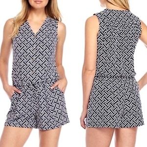KAARI BLUE WHITE ROMPER Sleeveless 2X-Great Swim Cover